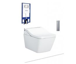 Bồn Cầu TOTO CW522EA/TCF804C2Z/WH172AAT Nắp Điện Tử Treo Tường