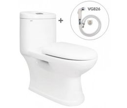 Bồn Cầu Viglacera C109 Nắp Êm V38 + Vòi Xịt VG826