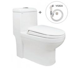 Bồn Cầu Viglacera V41 Nắp Êm V86 + Vòi Xịt VG826