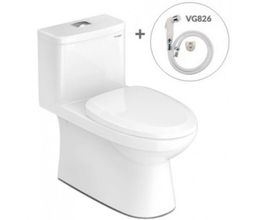 Bồn Cầu Viglacera MK2 Nắp Êm + Vòi Xịt VG826