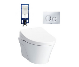 Bồn Cầu TOTO CW822REA/MB174P#WH/WH172AAT/TCF4911EZ Nắp Điện Tử Treo Tường