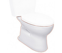 Thân Bồn Cầu TOTO HCW300V#W Hai Khối