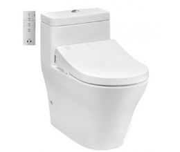 Bàn Cầu TOTO CW166RB/TCF4732A Nắp Điện Tử Chữ D