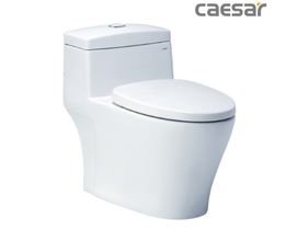 Bồn Cầu CAESAR CD1356 Một Khối Nắp Êm