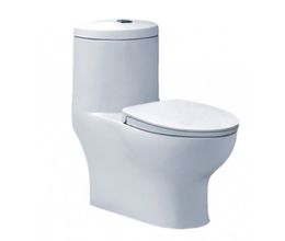 Bồn Cầu CAESAR CD1375 Một Khối Nắp Êm