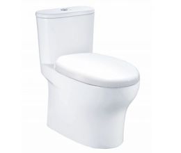 Bồn Cầu CAESAR CD1394 Một Khối Nắp Êm