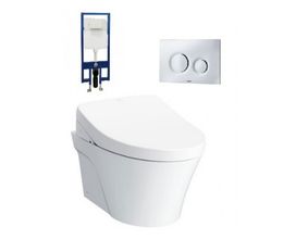 Bồn Cầu TOTO CW822RA/TCF4911Z/WH172A/MB174P#SS Nắp Điện Tử Treo Tường
